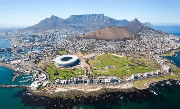 Green Point, Cape Town from the air