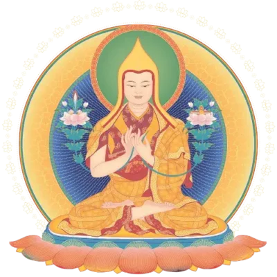 Buddhist Art work of Je Tsongkharpa