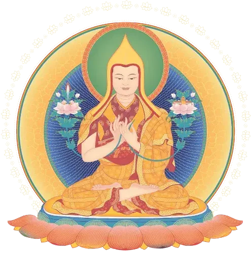 Buddhist Art work of Je Tsongkharpa