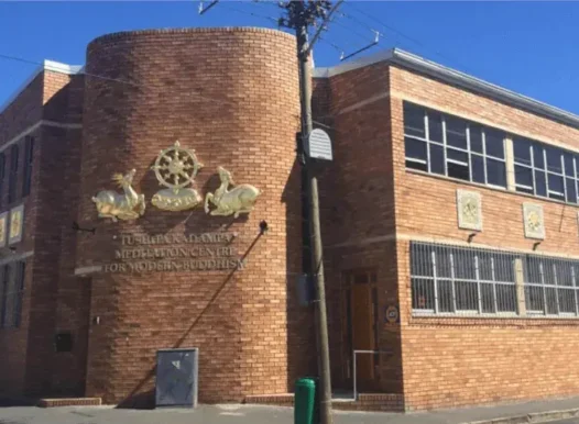 Tushita kadampa meditation Centre: a photo of the exterior of the Buddhist temple in Trill Rd Cape Town